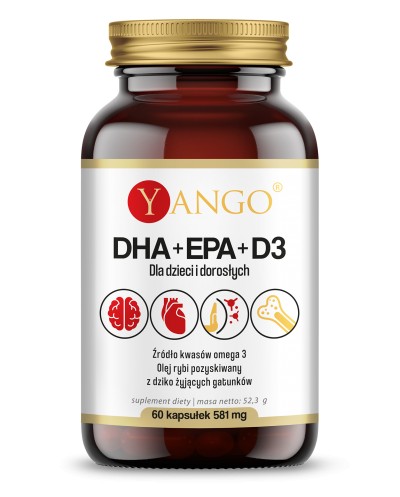 DHA + EPA + D3 - 60 kaps.