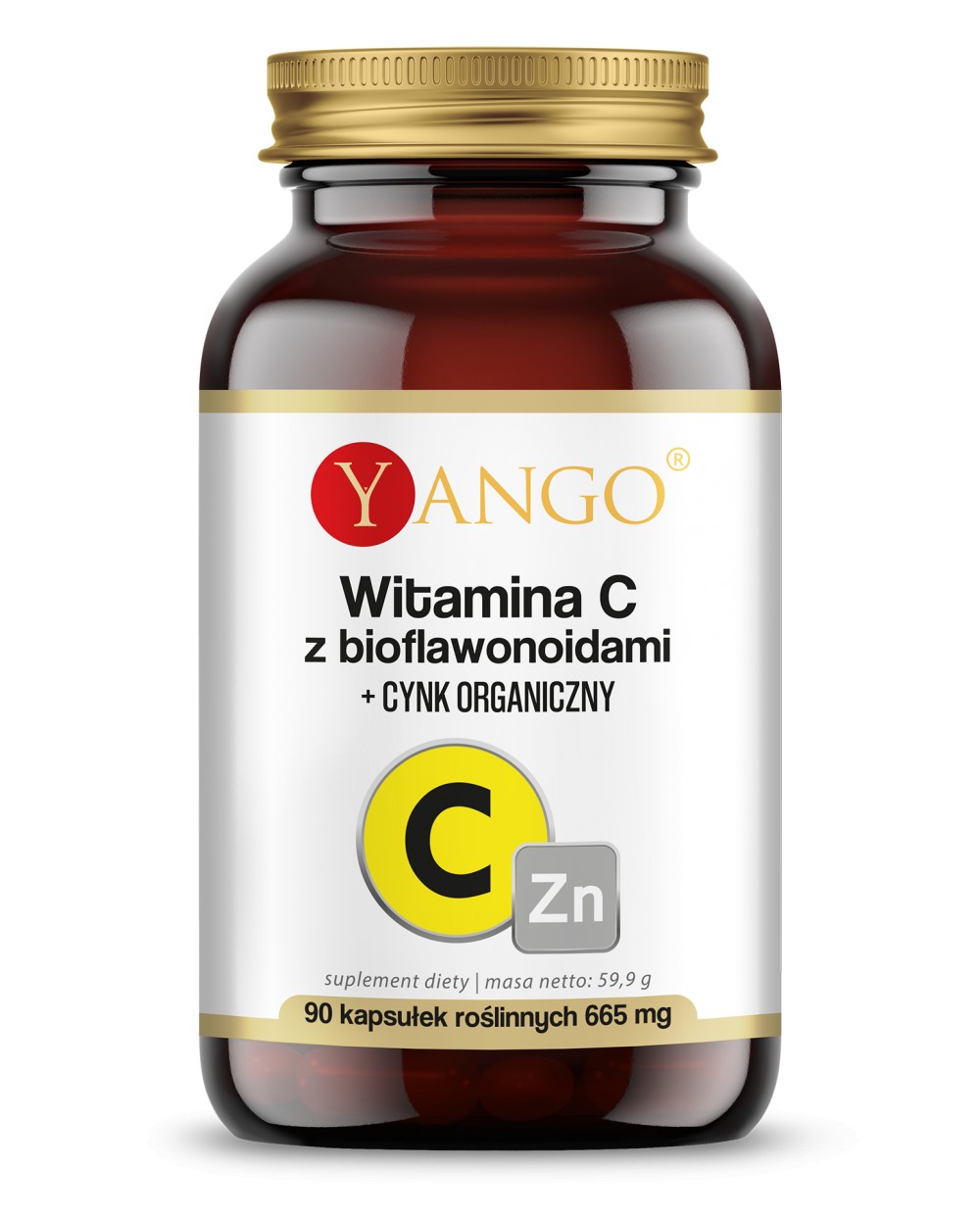 Witamina C z bioflawonoidami + CYNK ORGANICZNY - 90 kaps.