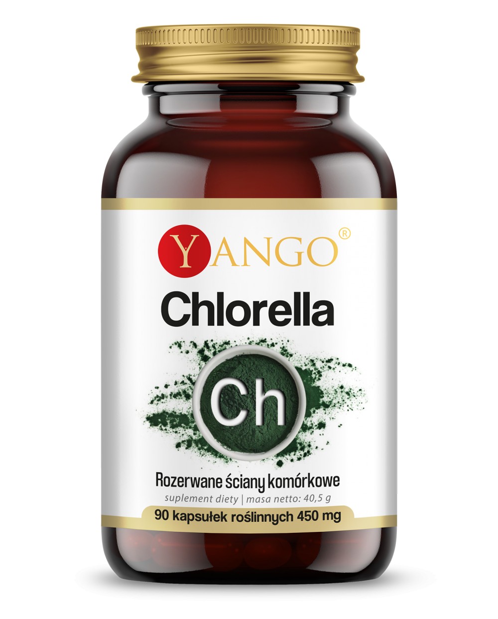 Chlorella - z rozerwanymi ścianami komórkowymi - 90 kaps.