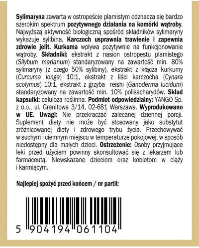 Sylimaryna - Ostropest Plamisty - 90 kapsułek