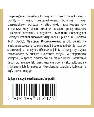 L-asparaginian L-ornityny - 50 g